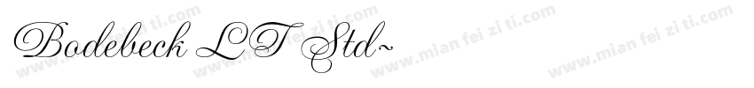 Bodebeck LT Std字体转换